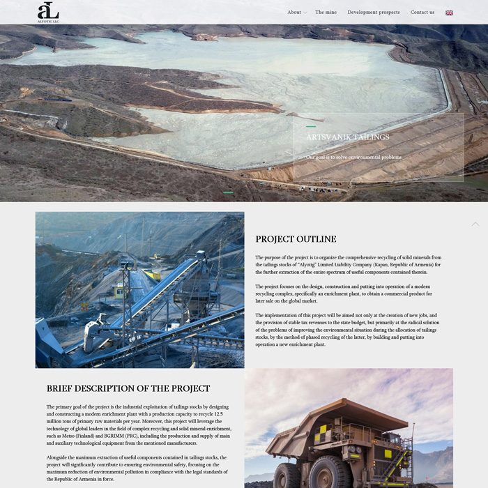 alyotig.com կայքի պատրաստում