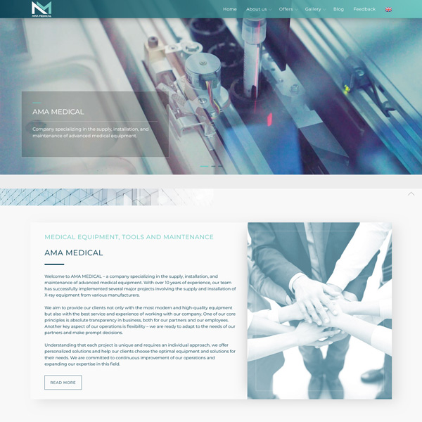 amamed.am կայքի պատրաստում