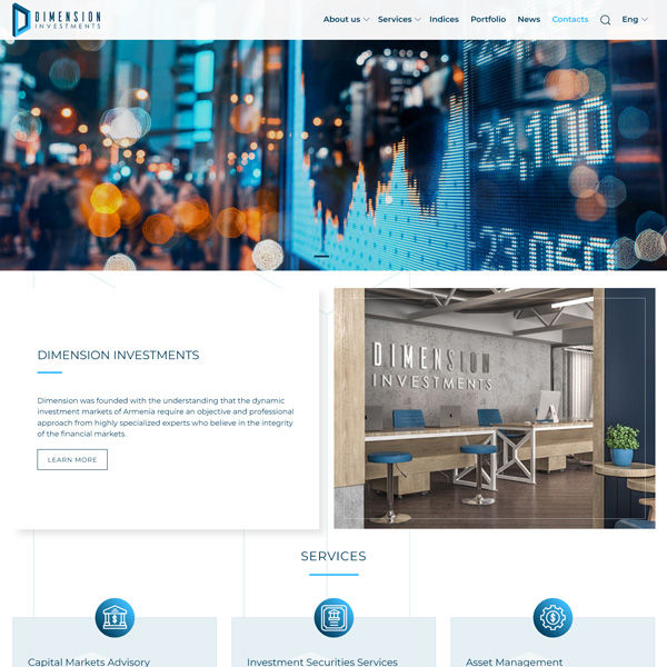 dimension.am կայքի պատրաստում