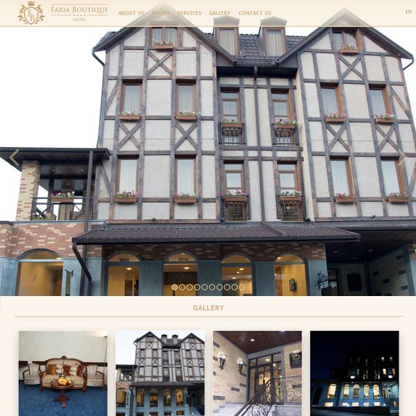 fariahotel.am կայքի պատրաստում